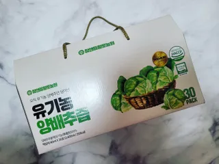 참앤들황토농원 국내산 유기농 양배추를 그대로 담은,  유기농 양배추즙  80ml X 30포 1박스 — 5점을 준 리뷰어가 2023년 3월 올린 사용 사진