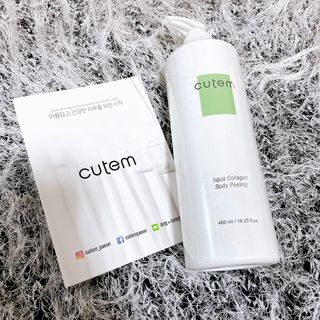 큐템 아쿠아콜라겐 바디필링 — 5점을 준 리뷰어가 2021년 3월 올린 사용 사진