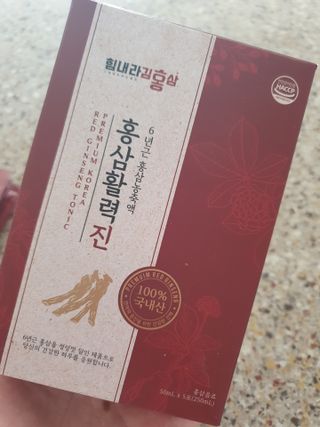 힘내라김홍삼 홍삼활력진 50ml x 5포 — 5점을 준 리뷰어가 2021년 3월 올린 사용 사진