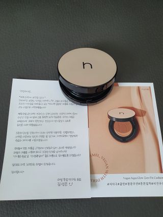 하멜 비건 아쿠아 글로우 제로핏 쿠션 — 5점을 준 리뷰어가 2022년 8월 올린 사용 사진