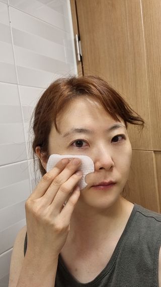 키노닉스 카모 클렌징 패드 — 5점을 준 리뷰어가 2021년 8월 올린 사용 사진