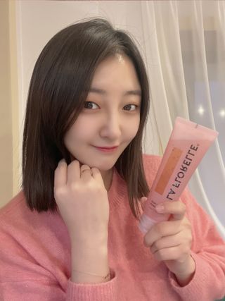 라플로렐 프로방스 로즈 폼클렌저 — 3.5점을 준 리뷰어가 2022년 3월 올린 사용 사진