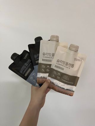 일일하우 슬리밍 플랜B 고소한 귀리맛, 진한 카카오맛 (체중조절식) — 4점을 준 리뷰어가 2023년 7월 올린 사용 사진