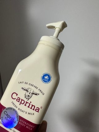 카프리나 산양밀크 모이스춰라이징 바디로션 350ml(오리지널향) — 5점을 준 리뷰어가 2023년 4월 올린 사용 사진
