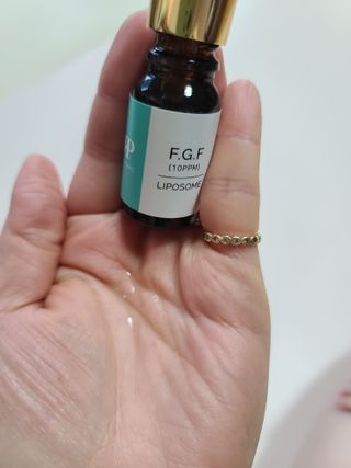 랑팡 EGF+FGF 10ppm 리포좀 앰플 원액 10ml — 5점을 준 리뷰어가 2021년 10월 올린 사용 사진