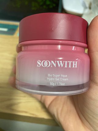 SOONWITH 바이오 수퍼 아쿠아 하이드로 젤 크림 — 5점을 준 리뷰어가 2021년 3월 올린 사용 사진