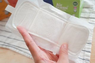 에어퀸 뉴브레스 유기농 생리대 4종 (팬티라이너 20P + 중형 10P + 대형 10P + 오버나이트 8P)_체험단 2차 — 5점을 준 리뷰어가 2024년 11월 올린 사용 사진