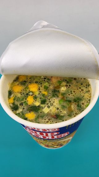 NISSIN 닛신 컵누들  4종 - 씨푸드오리지날, 씨푸드 스파이시, 씨푸드 커리, 씨푸드 XO소스 — 4.5점을 준 리뷰어가 2022년 5월 올린 사용 사진