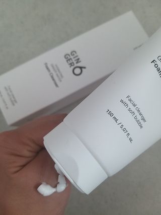 GINGER6 하이드레이팅 진저 워터 폼클렌징 — 5점을 준 리뷰어가 2021년 10월 올린 사용 사진
