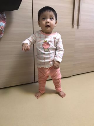 유비맘 궁디팡팡 내의/내복 상하세트 — 5점을 준 리뷰어가 2021년 2월 올린 사용 사진