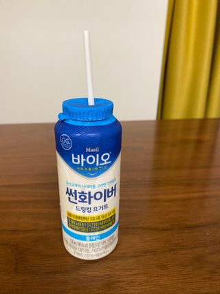 LIVE 매일바이오 썬화이버 드링킹 요거트 — 5점을 준 리뷰어가 2022년 8월 올린 사용 사진