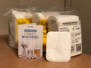 디어엘로디 프리미엄 유기농 유아 솜티슈 60매  2 + 1 PACK — 4점을 준 리뷰어가 2021년 3월 올린 사용 사진
