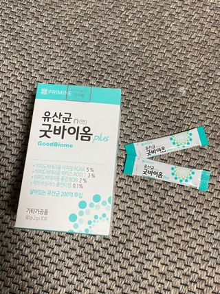 프리마인 유산균 국가지정연구소 선정, 살아있는 생유산균 200억 마리의 힘. 유산균n굿바이옴플러스 — 5점을 준 리뷰어가 2021년 9월 올린 사용 사진