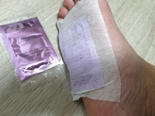 [레제르] 아로마 수액패치 발패치 10매입 - 라벤더향/유칼립투스향/대나무향 — 5점을 준 리뷰어가 2022년 2월 올린 사용 사진