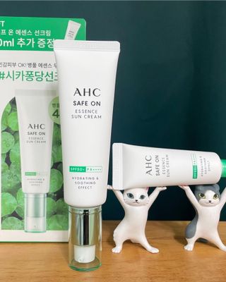 [AHC] 세이프온 에센스 선크림 올리브영 스페셜 증정 기획세트 — 5점을 준 리뷰어가 2022년 6월 올린 사용 사진