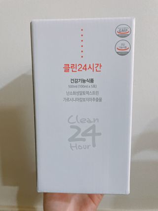 클린24시간 1BOX(5포) + 전용보틀(500ml) — 5점을 준 리뷰어가 2022년 12월 올린 사용 사진