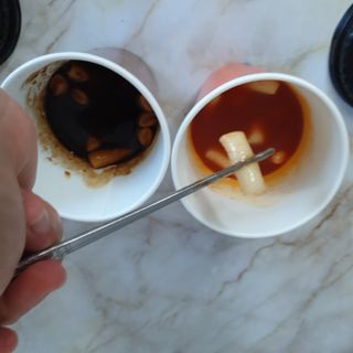 유비쿡 컵떡볶이 매운컵떡볶이2개/ 짜장컵떡볶이 2개  총 4개세트 — 5점을 준 리뷰어가 2021년 7월 올린 사용 사진