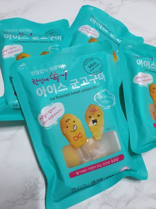 해뜨온 껍질없는 한입아이스 군고구마 120g x 4개 — 5점을 준 리뷰어가 2021년 9월 올린 사용 사진