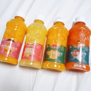탐라원 제주의 맛, 몬딱주스 4종세트 - 한라봉몬딱주스, 천혜향몬딱주스, 청귤에이드, 당근몬딱주스 — 5점을 준 리뷰어가 2021년 7월 올린 사용 사진
