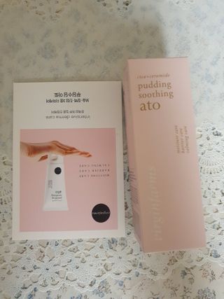 냉장고에 넣어요, 붉은 트러블 피부 다음날 진정되요 [버진팜스 푸딩수딩아토] — 3.5점을 준 리뷰어가 2021년 1월 올린 사용 사진