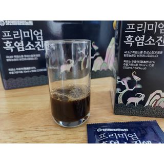 참앤들황토농원 국내산 흑염소를 정성스럽게 담은, 프리미엄 흑염소 진액 70ml x 30포 1박스 — 5점을 준 리뷰어가 2023년 1월 올린 사용 사진