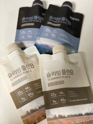일일하우 슬리밍 플랜B 고소한 귀리맛, 진한 카카오맛 (체중조절식) — 4점을 준 리뷰어가 2023년 7월 올린 사용 사진
