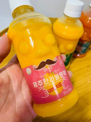 탐라원 제주의 맛, 몬딱주스 4종세트 - 한라봉몬딱주스, 천혜향몬딱주스, 청귤에이드, 당근몬딱주스 — 5점을 준 리뷰어가 2021년 7월 올린 사용 사진