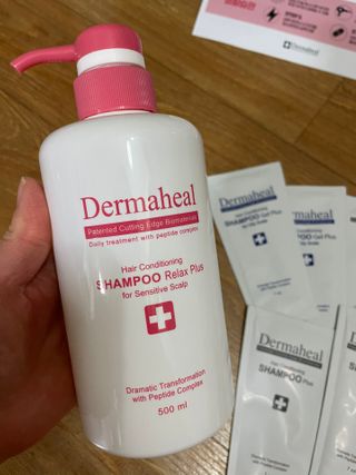 더마힐 헤어 컨디셔닝 샴푸 릴렉스 500ml — 5점을 준 리뷰어가 2021년 3월 올린 사용 사진