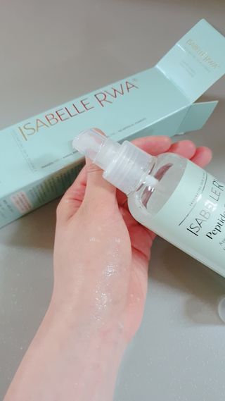 이사벨르와 펩타이드 스타트 토너 200ml 대용량 에센스토너 — 5점을 준 리뷰어가 2021년 4월 올린 사용 사진