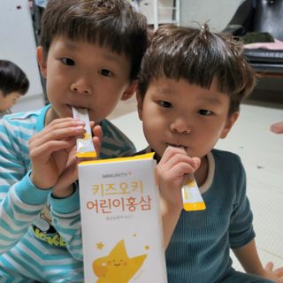 [이뮤니티플러스]우리아이 면역오키, 건강오키 _ 키즈오키 어린이홍삼 10포 1box — 4.5점을 준 리뷰어가 2022년 1월 올린 사용 사진