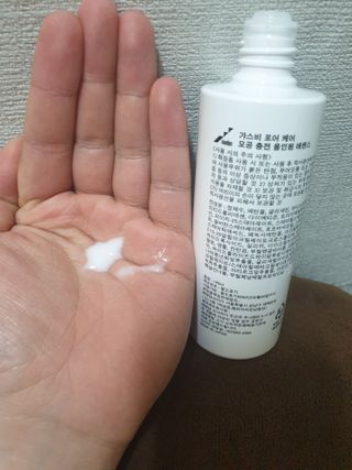 [갸스비] 명불허전, 남성을 위한 브랜드 갸스비의 올인원, 폼클렌징, 헤어오일 3종 — 5점을 준 리뷰어가 2021년 5월 올린 사용 사진