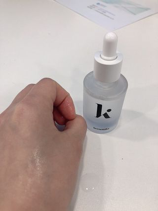키노닉스 3종 세트 [펀더멘탈앰플 + 로지톤업선밀크 + 블루밍세럼인미스트] — 5점을 준 리뷰어가 2022년 3월 올린 사용 사진