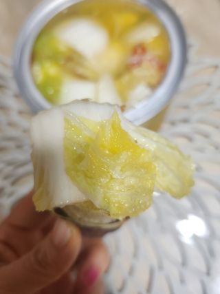 셰프애찬 단호박 백김치 1kg — 5점을 준 리뷰어가 2022년 10월 올린 사용 사진