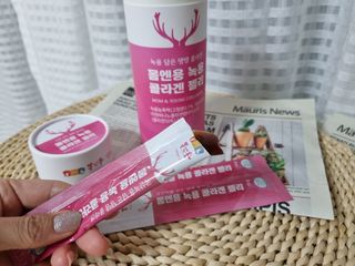 [몸엔용] 녹용 담은 탱탱 콜라겐 녹용 콜라겐 젤리 15g x 20포 — 5점을 준 리뷰어가 2022년 4월 올린 사용 사진