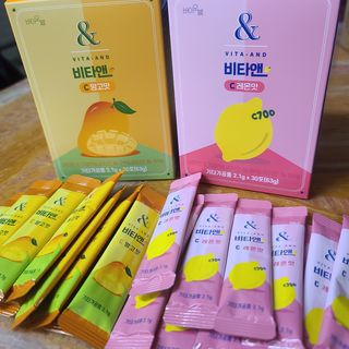 비타앤C 레몬맛, 망고맛 — 5점을 준 리뷰어가 2021년 4월 올린 사용 사진