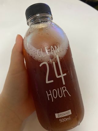 클린24시간 1BOX(5포) + 전용보틀(500ml) — 5점을 준 리뷰어가 2022년 7월 올린 사용 사진