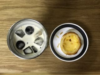 디앙뜨 포르투갈 에그타르트 오리지널 맛+패션후르츠+초콜릿타르트 맛 중 택1 — 5점을 준 리뷰어가 2021년 8월 올린 사용 사진