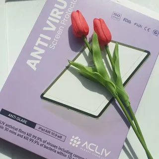 아클리브 Premium 항균 항바이러스 액정 보호필름(iPad) — 4점을 준 리뷰어가 2022년 9월 올린 사용 사진