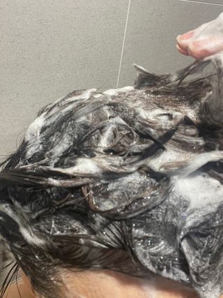 닥터시드 페퍼민트 앤 레몬 비건 비듬케어 쿨 탈모 샴푸 (1000ml) — 5점을 준 리뷰어가 2024년 1월 올린 사용 사진