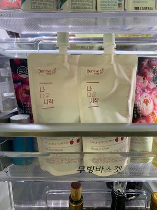 12월 15일 출시, 건강기능식품 브랜드 본리브 나 다운 시작 제품 3종 — 5점을 준 리뷰어가 2021년 1월 올린 사용 사진