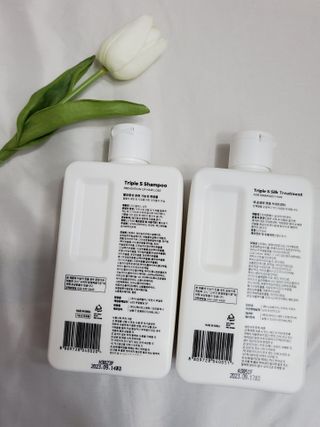 트리플에스 탈모 샴푸 275ml + 실크 트리트먼트 275ml — 5점을 준 리뷰어가 2021년 2월 올린 사용 사진