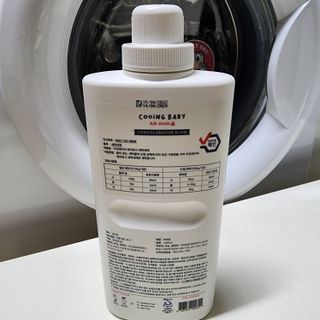 쿠잉베이비 에어워시 세탁세제,섬유유연제 1L — 5점을 준 리뷰어가 2023년 1월 올린 사용 사진