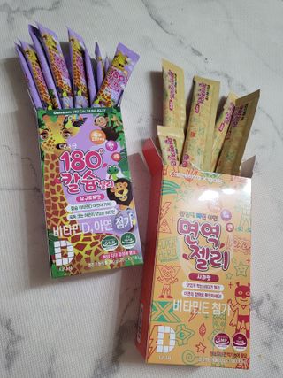 다나음 180도 칼슘젤리+아연면역젤리 — 5점을 준 리뷰어가 2022년 1월 올린 사용 사진