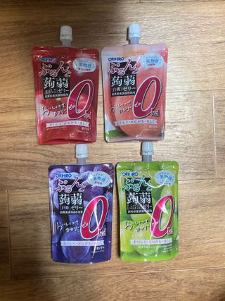 ORIHIRO 오리히로 곤약젤리 제로칼로리 130g 4종 4팩(맛별로 1팩씩) — 4.5점을 준 리뷰어가 2023년 1월 올린 사용 사진