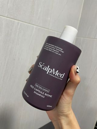 스칼프메드 레드캡슐바이옴 두피케어 프로바이오틱스 유산균 두피관리 세트 — 4점을 준 리뷰어가 2021년 4월 올린 사용 사진
