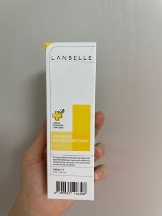 랑벨 비타 에너지 잡티 크림 75ml (피부 속 기미완화크림) — 5점을 준 리뷰어가 2022년 6월 올린 사용 사진