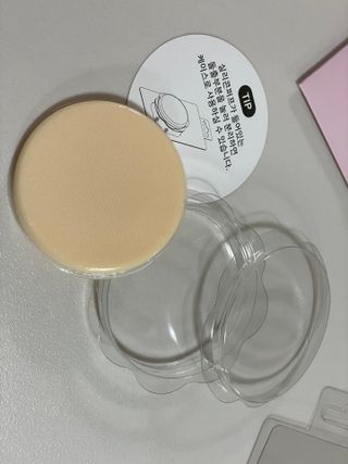 젤리팜 마이크로셀 실리콘퍼프 피치,오렌지 — 4점을 준 리뷰어가 2021년 10월 올린 사용 사진