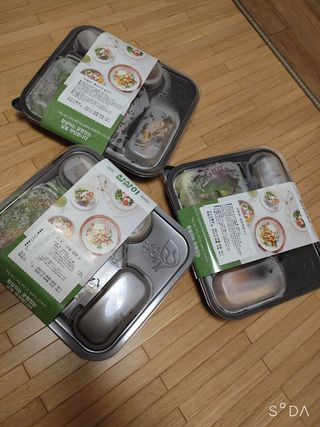 참살이도시락 작심삼일 샐러드도시락 3개 맛보기 새벽배송 또는 택배배송 — 5점을 준 리뷰어가 2021년 9월 올린 사용 사진