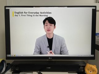 웅진컴퍼스 EEA 일상영어회화 EEA 낭독편 — 5점을 준 리뷰어가 2023년 2월 올린 사용 사진