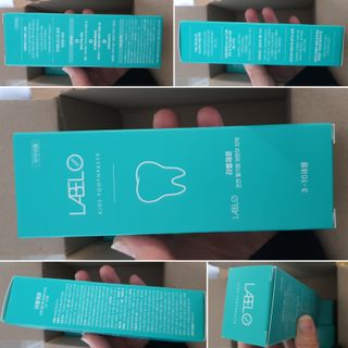 치과에서 쓰는 치약 _ 라벨제로 저불소 꼬마, 키즈, 유아, 베이비, 주니어 안전한 어린이치약 — 5점을 준 리뷰어가 2022년 11월 올린 사용 사진